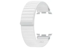 Samsung Látkový řemínek Galaxy Watch8 (M/L) bílá / Řemínek / Textil, recyklovaný nylon / Suchý zip (ET-SVL33LWEGEU)