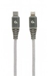 Gembird CC-USB2B-CM8PM-1.5M Lightning, 1,5m, šedý