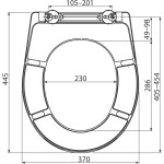 Alcadrain WC sedátko univerzální SOFTCLOSE, Duroplast A604 A604