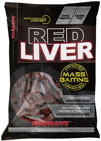 Starbaits Boilies Mass Baiting Red Liver 3kg - 14mm,Starbaits Boilies Mass Baiting Red Liver 3kg - 14mm