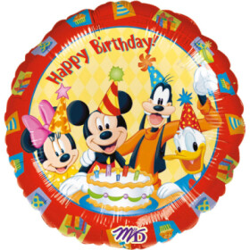 Balónek Mickey Happy Birthday