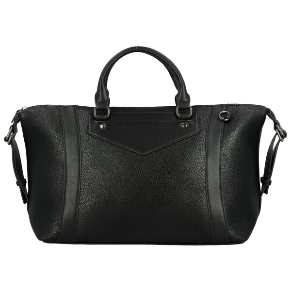 Módní dámská koženková kabelka do ruky Marilla, černá