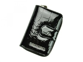 Luxusní dámská kožená peněženka Isidora croco, černá