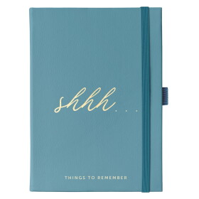 Busy B Notýsek na hesla A6 Teal, modrá barva, papír, textil