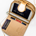 Luxusní dámská kožená peněženka Peterson Atheia, zlatá