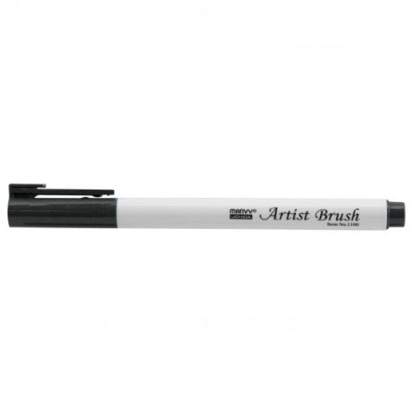 MARVY Artist Brush 1100-21 fix štětcový hrot – barvy vodní báze brush pen na papír lettering kaligrafie rozmývatelný mísitelný acid free netoxický