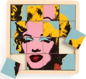 GALISON Posuvné dřevěné puzzle Andy Warhol: Marilyn
