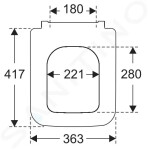 VILLEROY & BOCH - Venticello WC sedátko, SoftClose, bílá 8M22S101