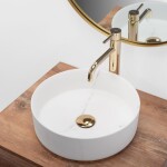 REA Umyvadlo na desku Sami Marble 36x36 bílá REA-U8703
