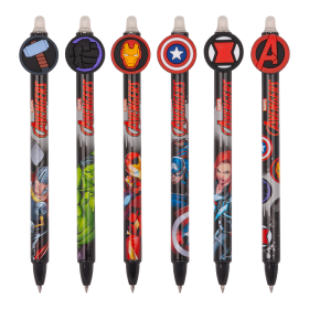 Colorino gumovatelné pero Avengers II, 36 ks, modrá náplň, displej - 36ks