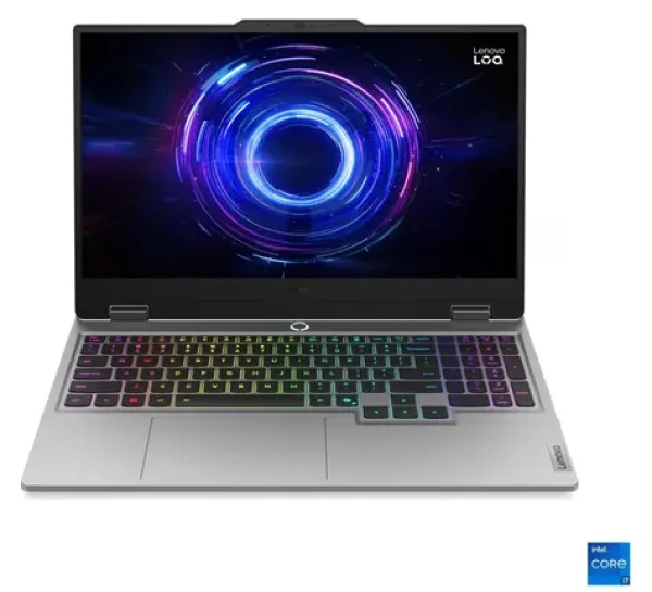 Lenovo LOQ 15IRX10 šedá / Notebook / 15,6" FHD 144Hz / Intel Core i7-13650HX / 16GB / 1TB SSD / RTX 5070 8GB / W11H (83JE01J4CK)