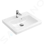 VILLEROY & BOCH - Subway 2.0 Umývátko s přepadem, 450x370 mm, alpská bílá 73154501