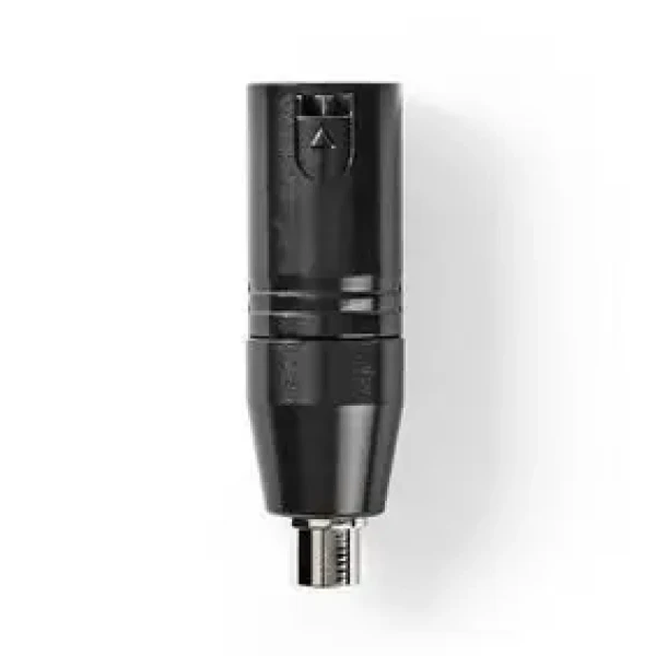 Nedis XLR adaptér černá / XLR 3pinový zástrčka / RCA zásuvka / poniklované (COTP15930BK)