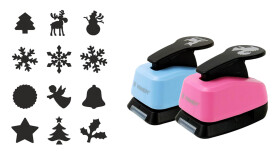 Děrovačka dekorační 25mm - Set C Zima, 12 motivů