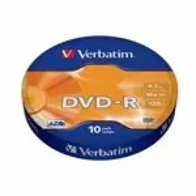 Verbatim DVD-R 4.7 GB 16x 10-spindl RETAIL / 120min (43729)
