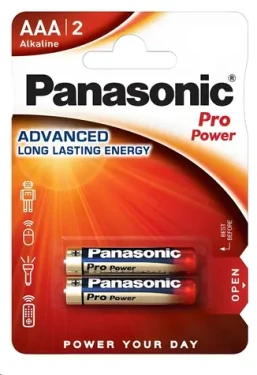 Panasonic Pro Power LR03PPG/2BP / Alkalická baterie / AAA / 1,5 V / 2 ks / Blistr (4001,00)