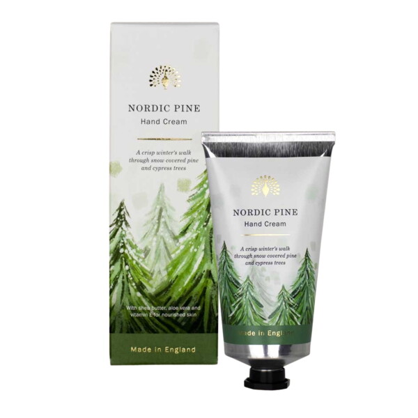 The English Soap Company Krém na ruce Nordic Pine 75 ml, zelená barva, kov