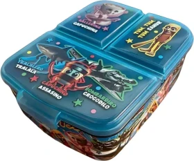 STOR Multi Box na svačinu Italian Brainrot / Box na svačinu / 3 přihrádky / Bez BPA (20410)