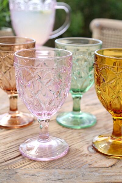 Chic Antique Sklenice na víno Saint-Émilion 250 ml Světle růžová, multi barva, sklo