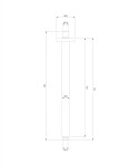 OMNIRES - stropní sprchové rameno, 34 cm chrom /CR/ RS21CR