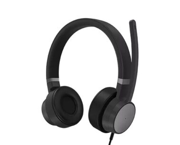 Lenovo Go Wired ANC Headset šedá / Drátová sluchátka / mikrofon / USB-C / ANC / Microsoft Teams (GXD1C99243)