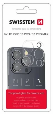 SWISSTEN Ochranné sklo čoček fotoaparátu pro Apple iPhone 13 Pro/13 Pro Max (94500106)