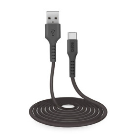 SBS kabel USB - USB-C 3m černá (TECABLETC3MTK)