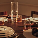 Ferm Living Sklenice Kiru Clear 250 ml – set 2 ks, čirá barva, sklo