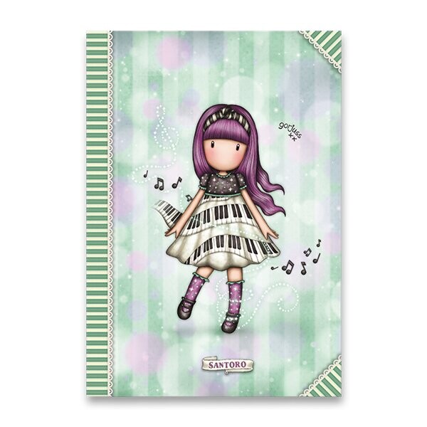 Mar Mar Mar Mar, Santoro Gorjuss, školní sešit 444, linkovaný, A4, mix motivů, 1 ks Motiv: Číslo 4