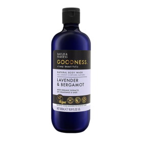 Baylis & Harding Přírodní sprchový gel Goodness. Lavender and Bergamot 500 ml, fialová barva, modrá barva, plast