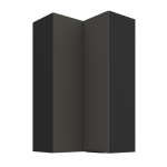 Horní rohová skříňka Aria 60x60 GN-108 2F (90°) Barva korpusu: Bílá, Barva dvířek: BL - Black AFM