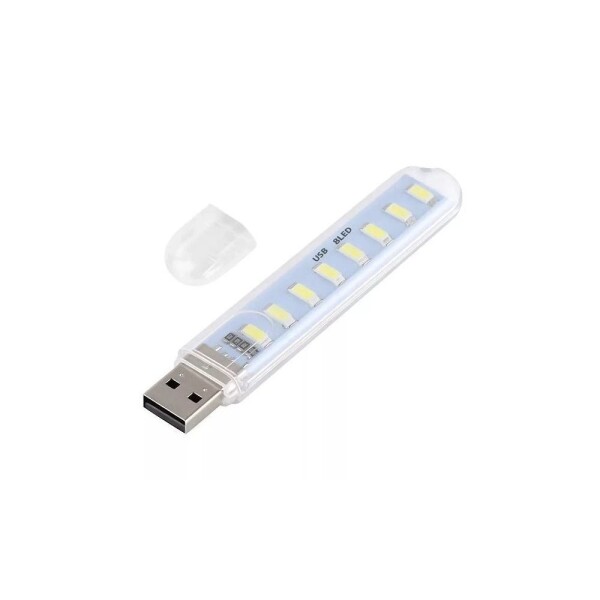 Přenosné USB 1,5W LED světlo - 8LED, 200lm, USB-A