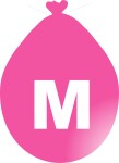 Balónek písmeno M růžové balonky.cz Balónek písmeno M růžové balonky.cz