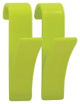 MSV závěsný háček na ručník na topný žebřík 2 ks zelený / plast / 98 x 25 x 64 mm