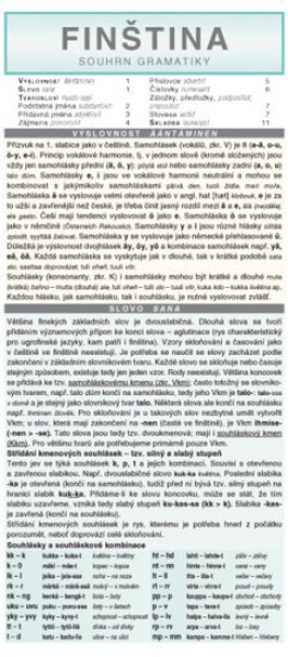 FINŠTINA souhrn gramatiky