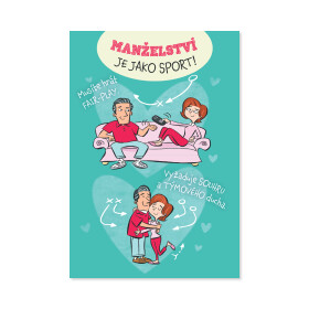 Svatební přání - Manželství je jako sport - Albi