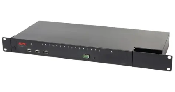 APC KVM 2G / KVM přepínač / Digital IP / 1 vzdálený a 1 lokální uživatel / 16 portů / Virtual Media (KVM1116R)