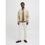 Jack&Jones pánská bunda JPRBLUBRAD BOMBER JACKET SN 12273393 WHITE PEPPER L