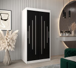 Šatní skříň Abi Y0 Barva korpusu: Dub artisan, Rozměry: 120 cm, Dveře: Černá