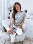MAYLA dámské tričko světle šedé FashionStreet RY2122 L