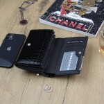 Luxusní dámská kožená peněženka Gregorio Lake, černá