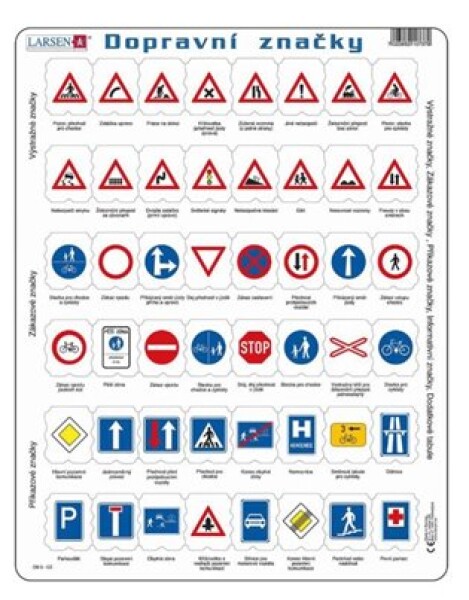 Puzzle - Dopravní značky 48 dílků