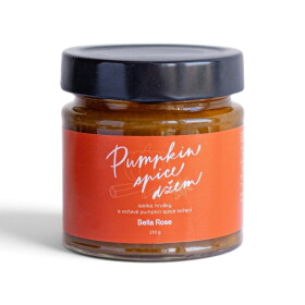 Bella Rose Džem s kořením Pumpkin spice 210 g, oranžová barva, sklo