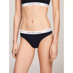 Dámská tanga THONG UW0UW03835 DW5 tm. modré Tommy Hilfiger