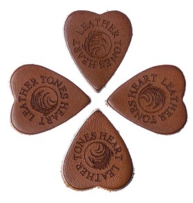 Timber Tones Leather Tones Heart Brown Leather 4-Pack