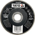 YATO Lamelový brusný kotouč 125x22,4 mm P36 / Brusný kotouč / Na kov