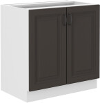 Spodní skříňka Stilo 80 D 2F BB Barva korpusu: Dub artisan, Barva dvířek: Dust Grey