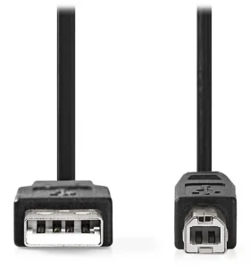 Nedis USB 2.0 kabel k tiskárně černá / Kabel USB / USB-A - USB-B / 3 m (CCGL60100BK30)