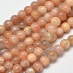Přírodní sluneční a měsíční kámen - ∅ 6 mm - 1 ks