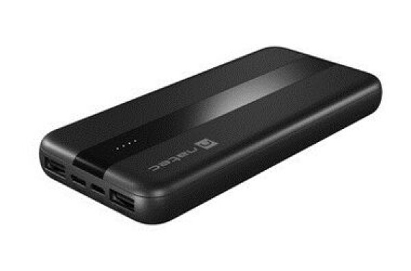 Natec Trevi Slim PowerBanka 10000 mAh / 10000 mAh / 5V / 2.1A / 1x Micro-USB (vstup) / 1x USB-C / 2x USB-A (NPB-1921)